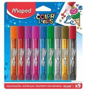 🌈 Maped. Set de 8 tubos de pegamento con brillantina