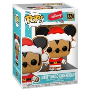 🎅🏻 Funko POP! Figura de galleta de jengibre Santa Mickey Mouse.