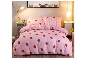 😀 Juego de ropa de cama con diseño de fresas.