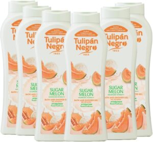 🐟 6 botes de gel de baño Tulipán Negro Sugar Melon