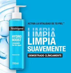 🌟 Neutrogena Hydro Bost. Limpiador de agua en gel hidratante.