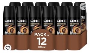 🌟 Axe desodorante Dark Temptation para hombre. Pack de 12.