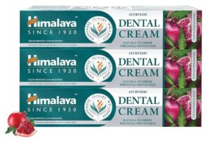 🌟 Pasta de dientes Himalaya co. Granada y flúor natural. Pack de 3.