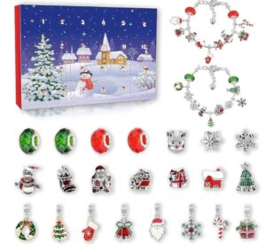 🎄 Calendario de adviento para peques. Con pulsera y 22 charms.