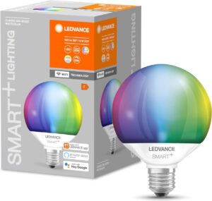 💥 Bombilla inteligente E27 WiFi LED RGB Globeform LEDVANCE con Alexa, Google y App