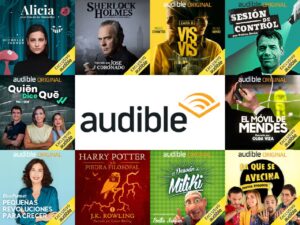 🐟 Escucha miles de audiolibros y podcasts originales