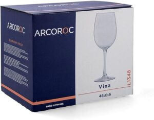 🐟 Juego de 6 copas de vino Luminarc Vina