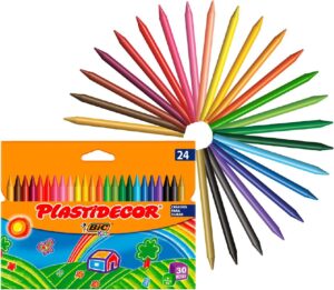 🐟 24 ceras de colores BIC Kids Plastidecor