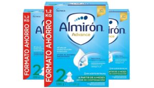 😮 Almirón Advance 2, Leche de Continuación en Polvo para Bebé desde 6 Meses, Pack de 3