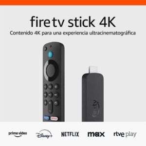 🐟 Dispositivo de streaming Amazon Fire TV Stick 4K compatible con Wi-Fi 6, Dolby Vision, Dolby Atmos y HDR10 