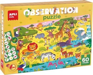 🐟 #Puzzle Observación Selva de APLI Kids