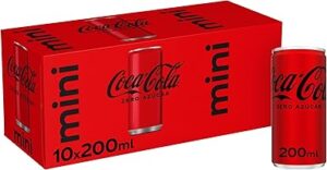 🐟 Pack de 10 latas de 200ml Coca-Cola Zero Azúcar