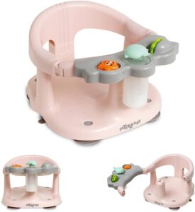 🐟 Asiento de bañera para bebés Interbaby Rosa