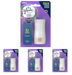 🪻 Glade By Brise. Pack de 4 ambientadores Aero un toque. Aroma lavanda.