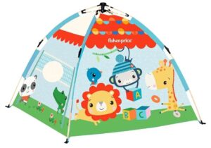 🤩 Fisher-Price. Tienda de campaña XL plegable. Con Canasta lateral y 20 bolas de colores.