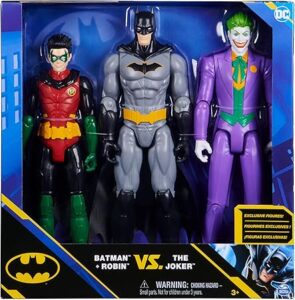 🐟 Pack de figuras de acción DC Comics Batman Y Robin contra Joker