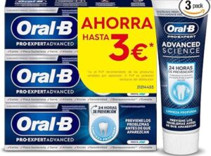 💫Oral-B Pro-Expert Advanced Science Limpieza Profunda Pasta Dentífrica, Pack Ahorro 3