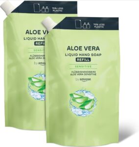 💫by Amazon Recambio de Jabón para manos, Aloe Vera, 2 x 1000ml 💫