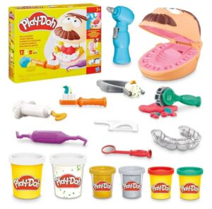 🦷 Play-Doh El Dentista Bromista. Juego de manualidades infantiles con 8 botes de plastilina en colores surtidos.