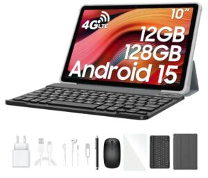 🌟 Blackview Tab 60 Pro. Tablet 10 pulgadas con 12GB RAM 128 ROM. 4G LTE y 5G wifi, Face ID, cámara dual de 8 5MP, GPS.