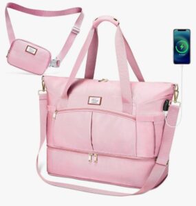 ⚡ Bolsas de viaje o deporte con puerto de carga USB.