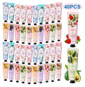 👐🏻 Pack de 40 cremas hidratantes para manos con diferentes fragancias.