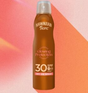 ☀️ Hawaiian Tropic. Bruma bronceadora de coco y mango con protección SPF 30.