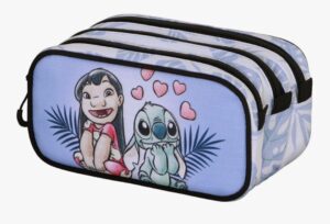 😍 Disney. Estuche Triple portatodo de Lilo y Stitch.