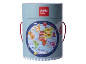 🌎 Puzle circular mapamundi 48 piezas