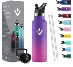 🟣 HoneyHolly. Botella de agua en acero inoxidable con capacidad de 500ml. Mantiene 12 horas de caliente y 25 horas de frío.