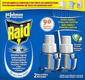 💫Raid Insecticida Electrico líquido doble, recambios, 2 unidades(90 noches) 💫