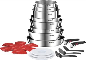 🐟 Juego de 3 sartenes y 3 cazos Tefal Ingenio Emotion
