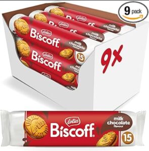 💫Lotus Biscoff | Galletas Rellenas de Chocolate | Sin Aromas Artificiales ni Colorantes | 15 Galletas por Pack | 9 x 150g (1,35kg) 💫