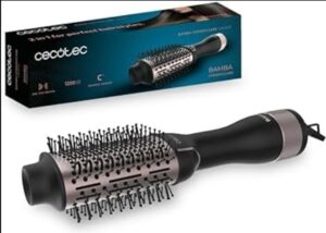 💫Cecotec Cepillo de Aire Voluminizador Bamba CeramicCare Unique. 1200 W Potencia, 2 en 1: Secador y Moldeador, Revestimiento Cerámico, 2 Velocidades y 3 Temperaturas, Función Aire Frío 💫