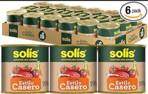 💫SOLÍS Tomate Frito Estilo Casero Lata Tripack- Pack de 6 x 3 latas de 100g 