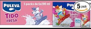 💫Batido Puleva de Fresa Slim – 5 Packs de 6 x 200ml 💫