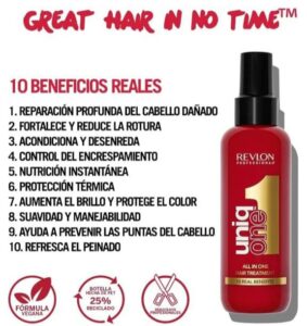 ✨ Revlon UniqOne. Protector térmico para el pelo con hidratación profunda y múltiples beneficios