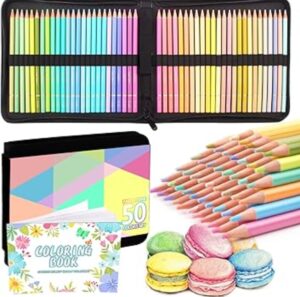 💥 Estuche de 50 lápices de colores pastel Melifluo Macaron