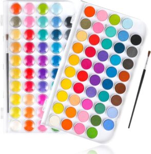 💥 Set de 48 acuarelas de colores con pincel