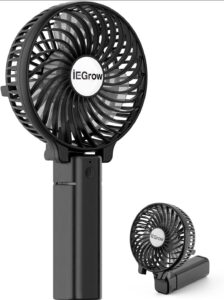 🐟 Ventilador de mano recargable iEGrow con 3 velocidades