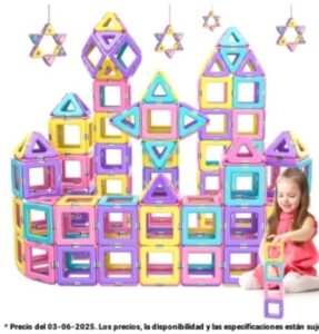👶 COOLJOYA Bloques Magneticos Construccion Niños 40 Piezas, Bloques Construcciones Magneticas