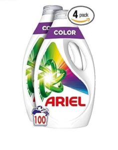 ⏹️ Ariel Detergente Lavadora Liquido 100 Lavados, Color, Jabon Extra Cuidado del Color, Limpieza Mejorada con la Tecnologia de limpieza en Ciclos Frios
