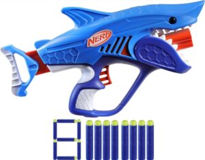 🐟 Lanzador Nerf Sharkfire con 8 dardos