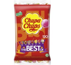 😀 240 Chupa Chups Original Caramelo con Palo, de Sabores Variados,120 x 2 = 240, 12g (0,10€ Unidad)