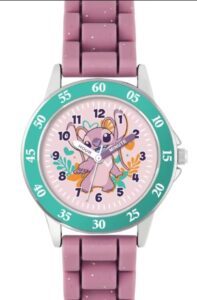 😀 Disney Lilo and Stitch, Reloj Color Rosa.