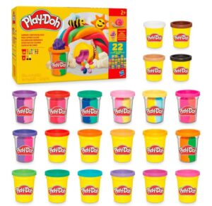 🌞 Prime Day 🌞 Play-Doh. Super pack de 22 botes de plastilina en colores surtidos.