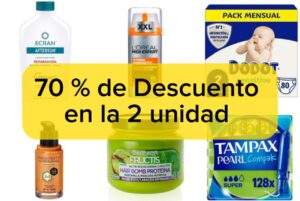 ✴️ Promo segunda unidad al 70 % de descuento Hay un montón de productos