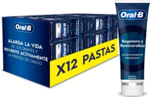 🐟 12 pastas de dientes Oral-B Clinical Regenera y Remineraliza con flúor