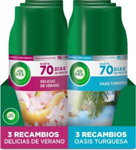 🐟 Pack de 6 recambios de ambientador en spray Air Wick Freshmatic