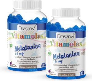 🐟 2 botes de gominolas de melatonina Drasanvi sabor a ciruela